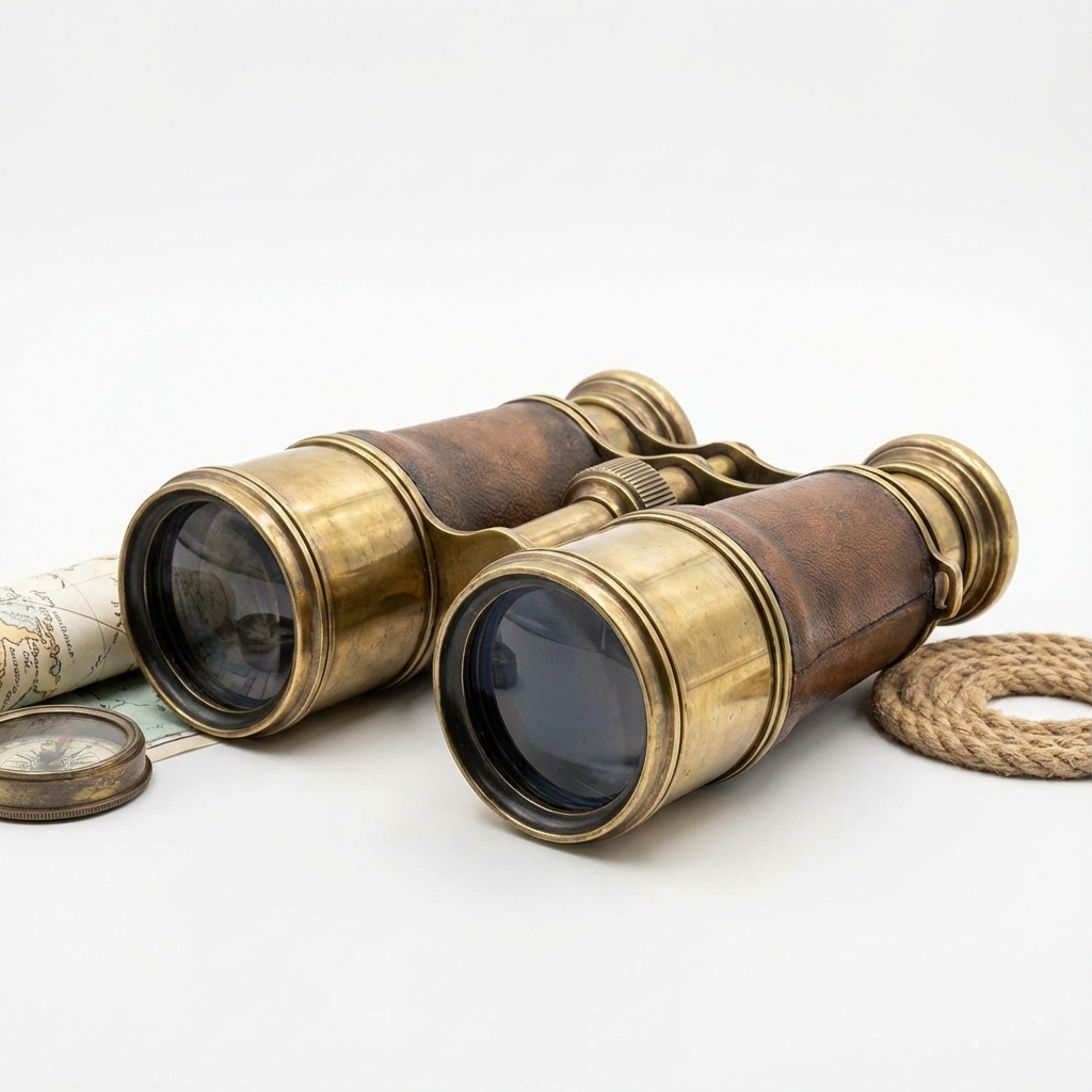 Brass Marine Binoculars 7x50