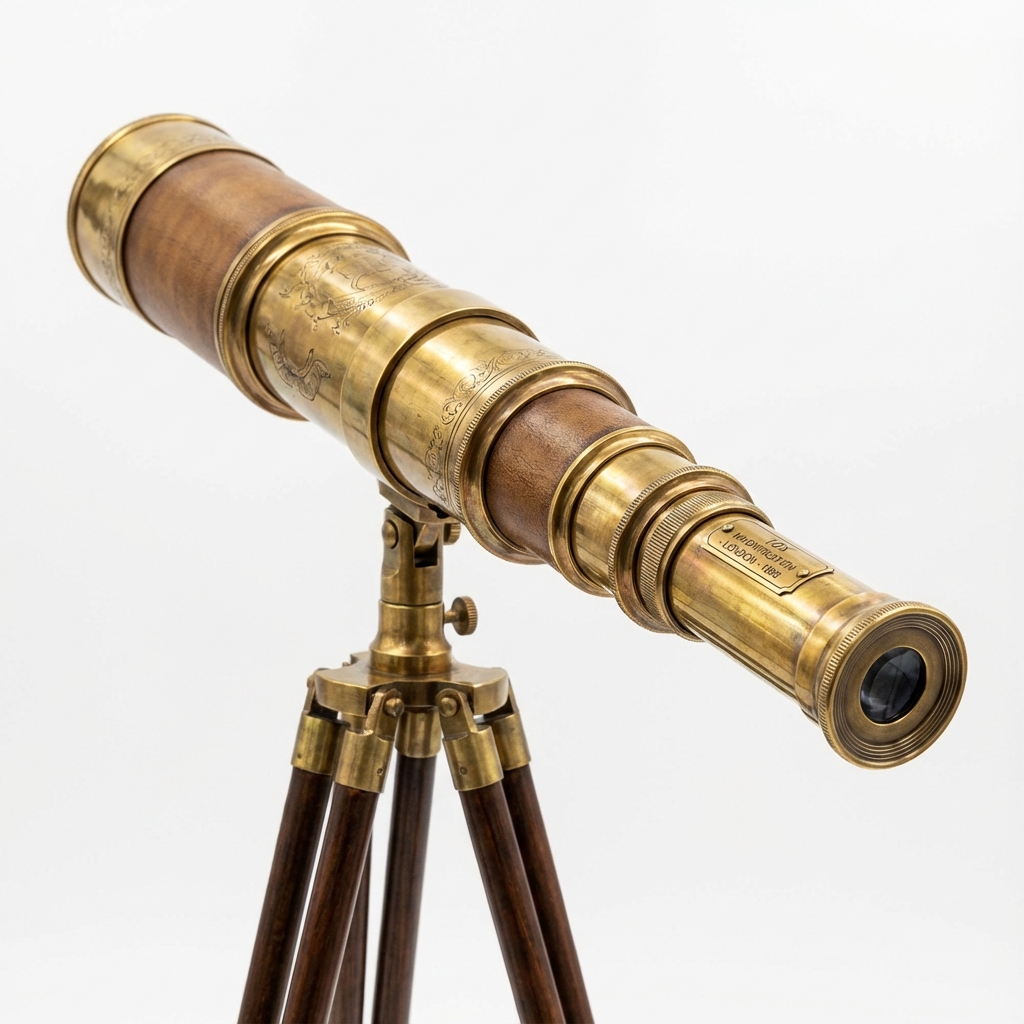 Brass Telescope 10x Magnification